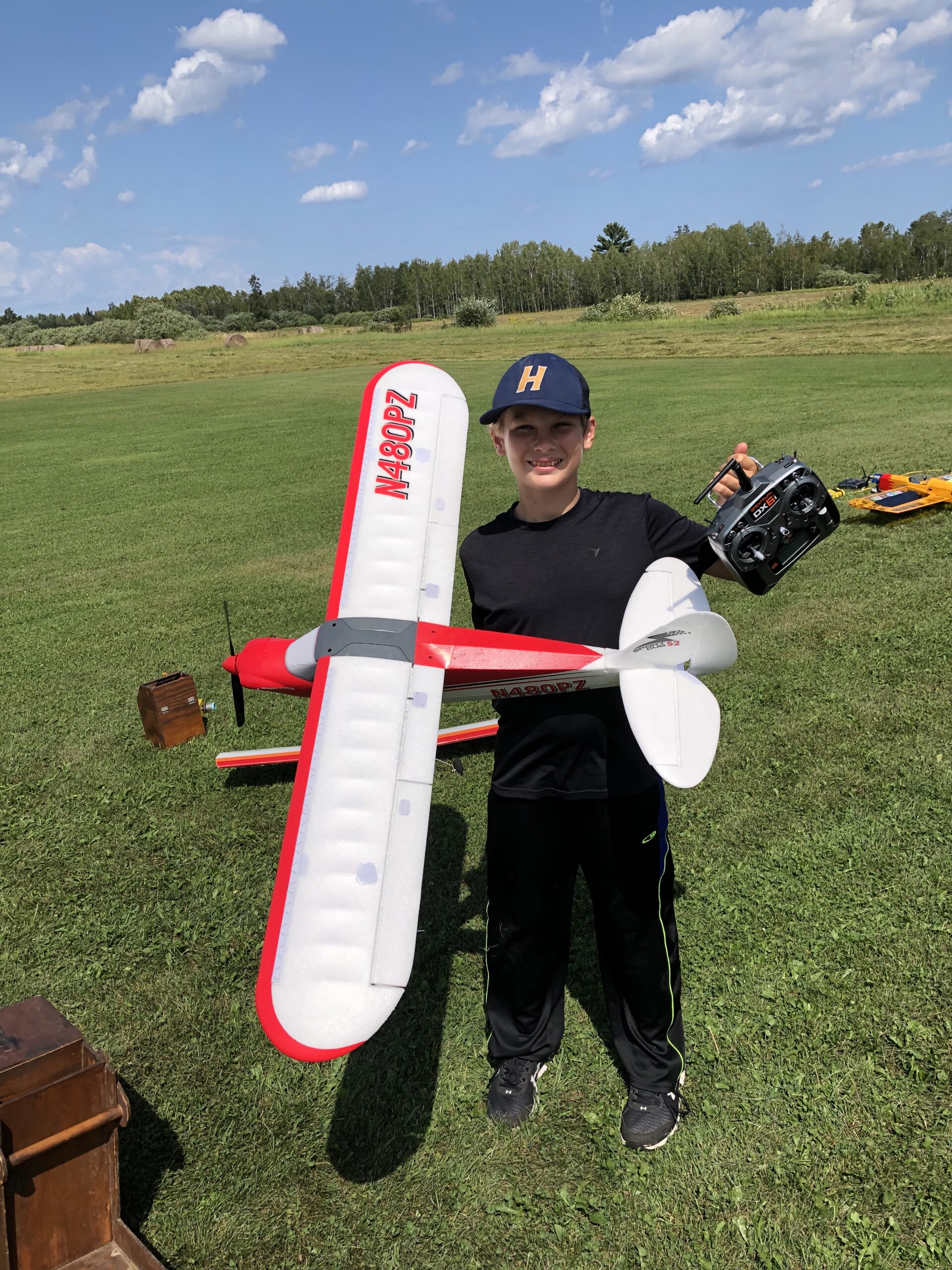 Youth in r/c aircraft flying